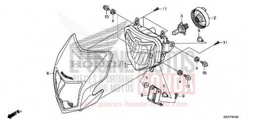 SCHEINWERFER (CRF250L/LA) CRF250LAK de 2019
